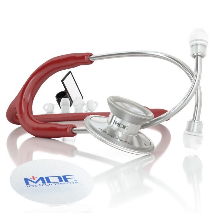 MDF Acoustica Stethoscope Pediatric- Burgundy (MDF747XPC17)