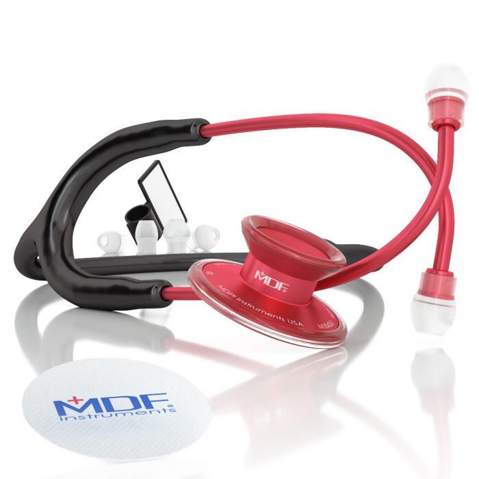 MDF Dual Head Stethoscope- Red (MDF74702)