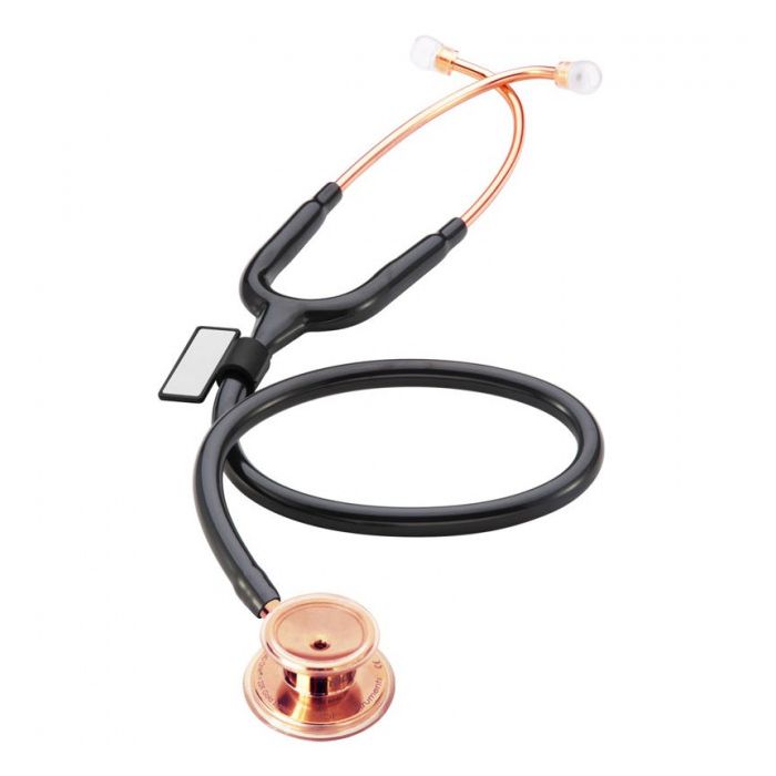 MDF MD One Stainless Steel Premium Dual Head Stethoscope - Rose Gold Black (MDF777RG11)