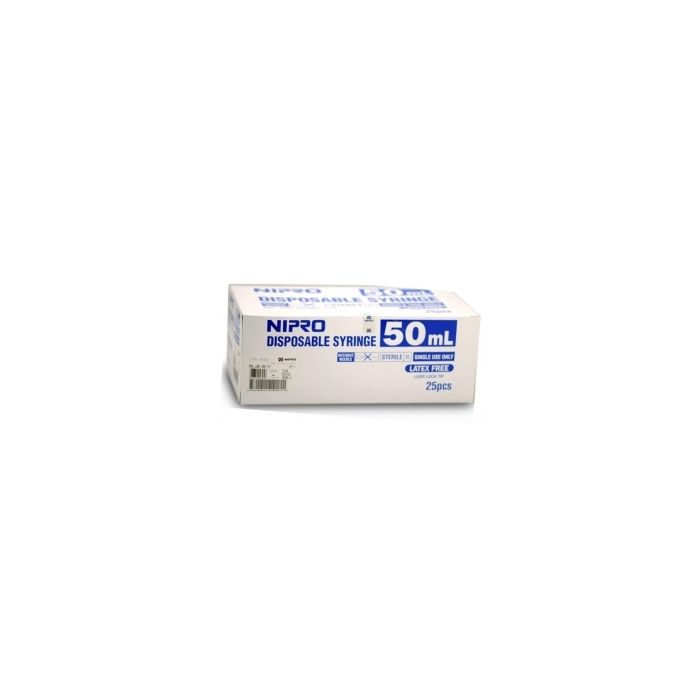 Nipro 50ml Syringe without Needle, Box of 30