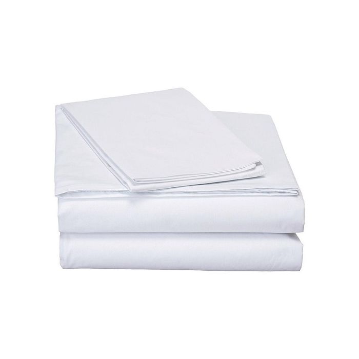 Bedsheet (White Poly Cotton Mix ) 58'' X 90''(WN)