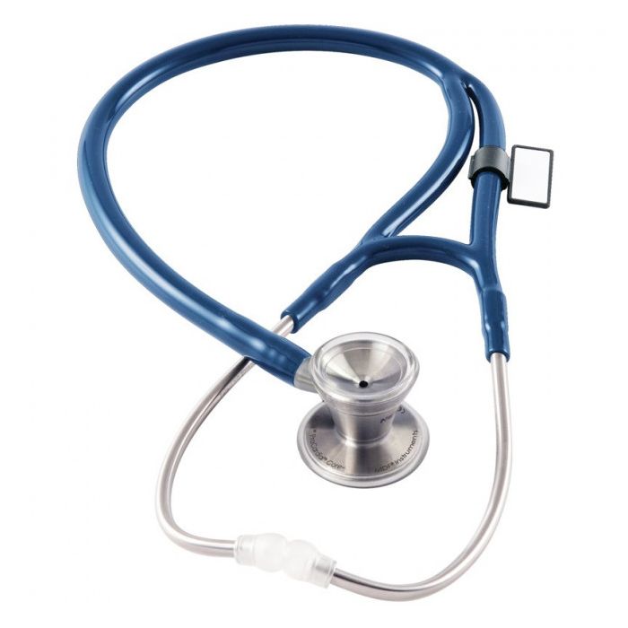MDF Classic Cardiology Dual Head Stainless Steel Stethoscope - Royal Blue (Malibu) (MDF79710)