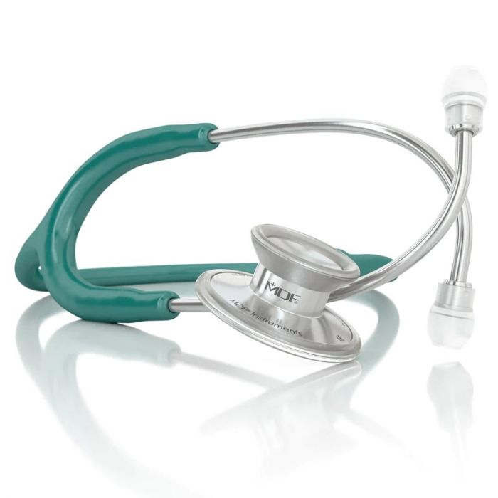 MDF Acoustica Lightweight Dual Head Stethoscope- Aqua Green (MDF747XP09)