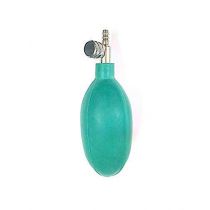 Diamond Rubber Bulb with Back Valve Green