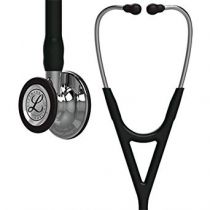 Littmann Stethoscope Cardiology IV: Mirror-Finish Chest-Piece, Black Tube, 27 Inch, 6177