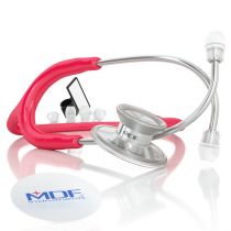 MDF Acoustica Lightweight Dual Head Stethoscope- Raspberry (MDF747XP23)