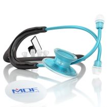 MDF Acoustica Lightweight Dual Head Stethoscope- Black and Blue (MDF747XPAQ11)