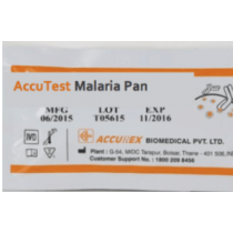 Accurex Accutest Malaria Pan/Pf(hrp II) (Pack of 25 Tests)