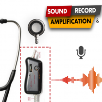 AyuLynk - Convertible Conventional Stethoscope to Digital with Module, Charger & Audio Cable