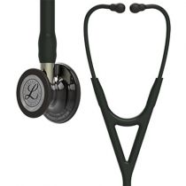 Littmann Stethoscope Cardiology IV: High Polish Smoke-Finish Chestpiece, Black Tube,  Black Stem and Black Headset, 27 inch, 6232