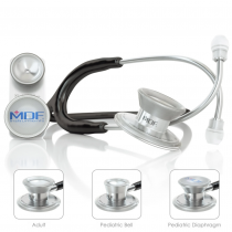 MDF MD One Epoch Titanium Stethoscope- Black (Noir Noir) (MDF777DT11)