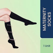 Sorgen Maternity Support Socks To Reduce Pain And Swelling During Pregnancy,Perfect Healthy Gift For Mom-To-Be (Small, Black)