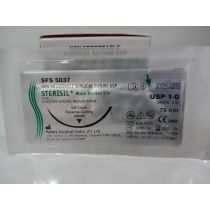 Peters Surgical SFS5037-3/8 Circle Reverse Cutting  1-0 45 mm 76 cm