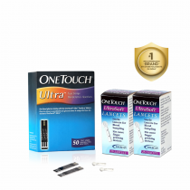 OneTouch Ultra Test Strips | Pack of 50 Test Strips with 50 OneTouch Ultrasoft Lancets | Blood Sugar Test Machine Testing Strips | Global Iconic Brand | For use with OneTouch Ultra 2 Glucometer & OneTouch Ultra Easy Glucometer