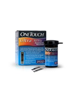 OneTouch Ultra Test Strips | Pack of 25 Strips | Blood Sugar Test Machine Testing Strips | Global Iconic Brand | For use with OneTouch Ultra 2 Glucometer & OneTouch Ultra Easy Glucometer