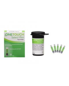 OneTouch Select Plus Test Strips 100s Pack + 4 *25s OneTouch Delica plus lancets