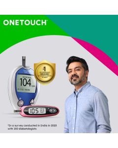 OneTouch Ultra Test Strips | Pack of 100 Test Strips with 50 OneTouch Ultrasoft Lancets | Blood Sugar Test Machine Testing Strips | Global Iconic Brand | For use with OneTouch Ultra 2 Glucometer & OneTouch Ultra Easy Glucometer
