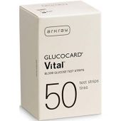 Arkray Glucocard Vital Blood Glucose Test Strips (Box of 50)