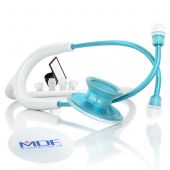 MDF Acoustica Lightweight Dual Head Stethoscope- White and Blue (MDF747XPAQ29)