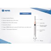 Nipro 3ml Syringe with Needle(23G,1”), Box of 100