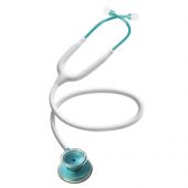 MDF Acoustica Lightweight Dual Head Stethoscope- White and Blue (MDF747XPAQ29)