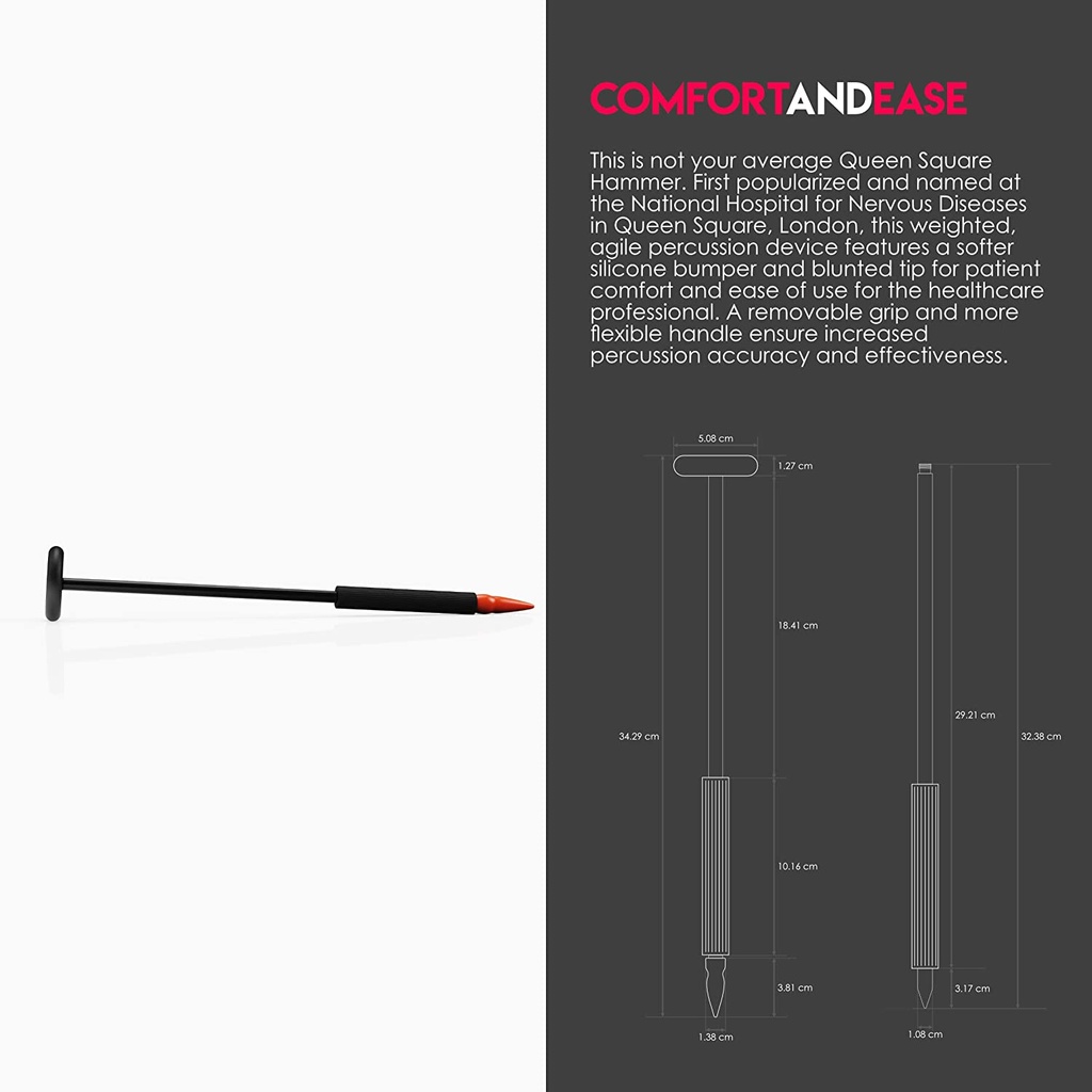 MDF Queen Square Neurological Reflex Hammer - Black (MDF54511)
