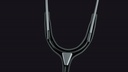 MDF Classic Cardiology Dual Head Stainless Steel Stethoscope - Black (Black Out) (MDF797BO)