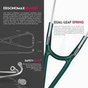 MDF ProCardial C3 Cardiology Stainless Steel Dual Head Stethoscope- Burgundy (MDF797CC17)