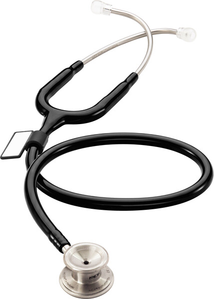 MDF MD One Stainless Steel Premium Dual Head Pediatric Stethoscope- Black (Noir Noir) (MDF777C11)