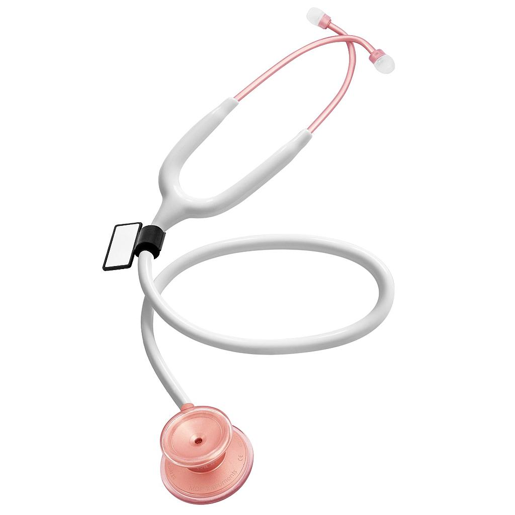 [MDF_STETH_MDF747XPRG29] MDF Acoustica Lightweight Dual Head Stethoscope- White and Rose Gold (MDF747XPRG29)