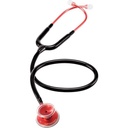 MDF Acoustica Lightweight Dual Head Stethoscope- Black and Red (MDF747XPR11)