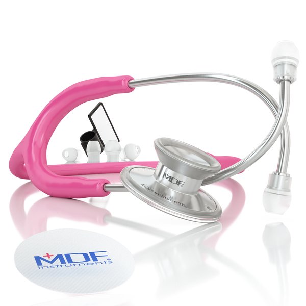 [MDF_STETH_MDF747XP32] MDF Acoustica Lightweight Dual Head Stethoscope- Fuschia (MDF747XP32)