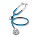 MDF Acoustica Lightweight Dual Head Stethoscope- Bright Blue (c)