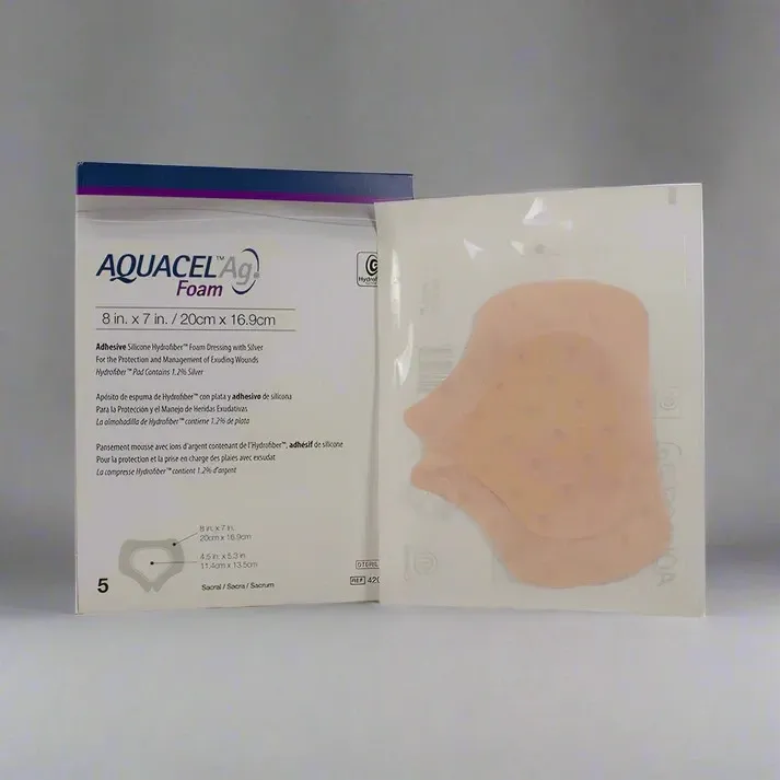 [CONVATEC_420648] Convatec 420648 Aquacel Ag Foam Dressing , Box of 5