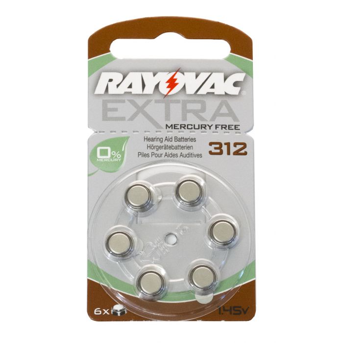 [COCHLEAR_BAHA_MERCURYFREE_BATT_312_10C_95223] Cochlear Baha Mercuryfree Battery Size 312,10 Cards 95223