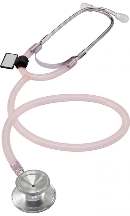 [MDF_STETH_MDF747CICO] MDF Dual Head Pediatric Stethoscope- Translucent Pink (MDF747CICO)