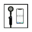 Littmann Digital Stethoscope,CORE Black Chestpiece, Tube, Stem and Headset, 27 inch, 8480