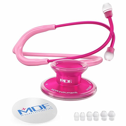 [MDF_STETH_MDF747XPPA01] MDF Acoustica Lightweight Dual Head Stethoscope-Pinkalloy Cosmo/Pink(MDF747XPPA01)