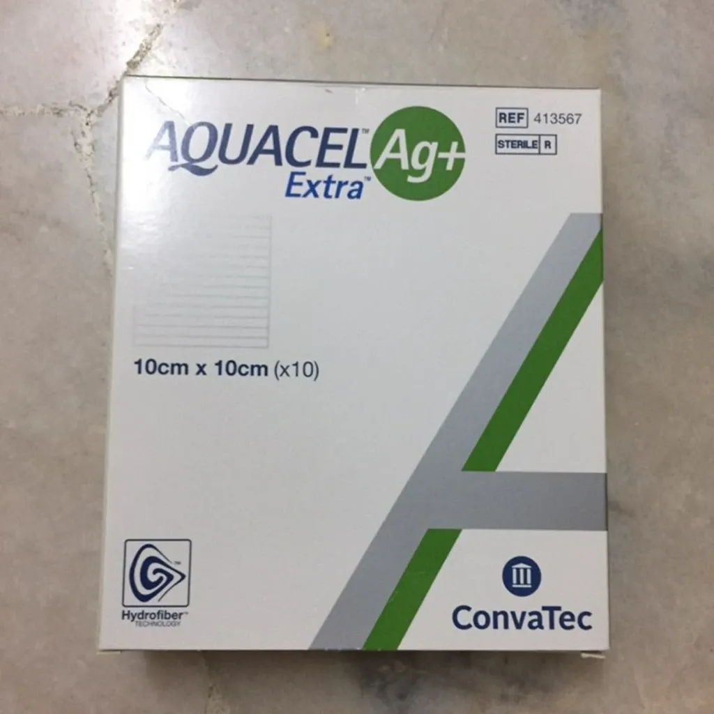 [CONVATEC_413567] Convatec 413567 Aquacel Ag+ Extra Sterile Dressings 10cm x 10cm (4" x 4") Box of 10