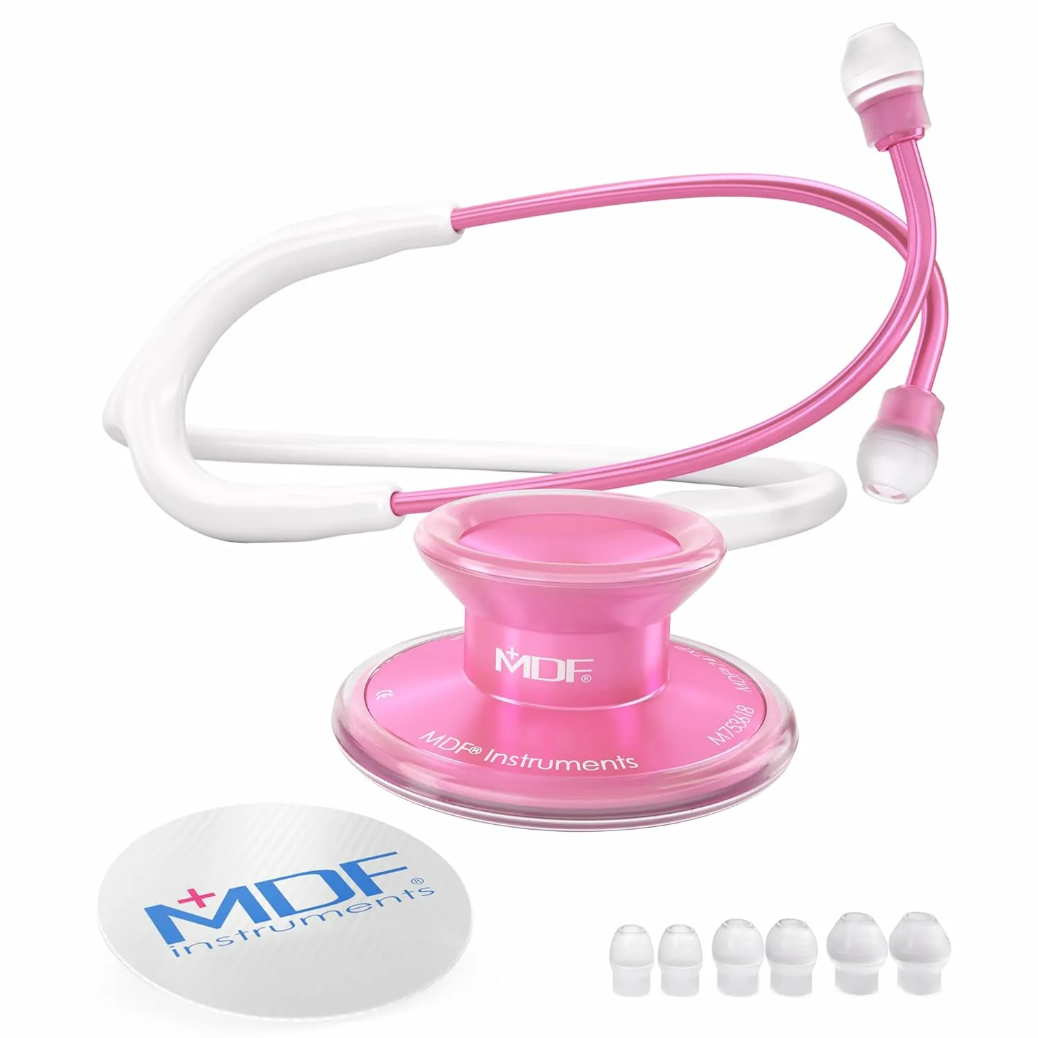 MDF Acoustica Stethoscope Adult / Pinkore / White (MDF747XPPO29)