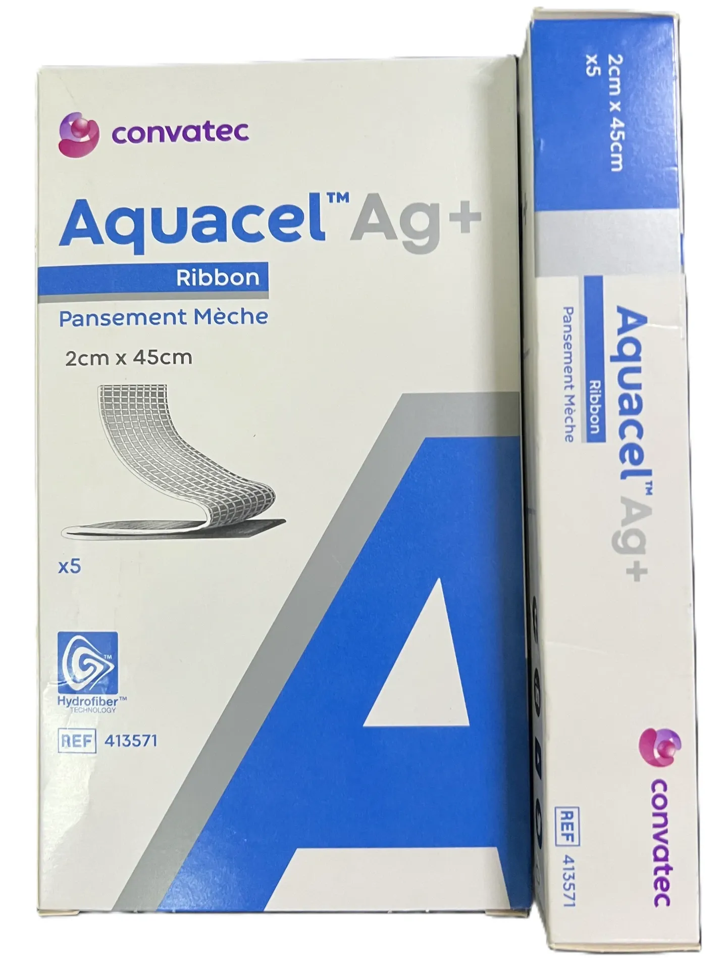 [Convatec_413571] Convatec 413571 Aquacel AG+ Extra Dressing 2 x 45cm Ribbon with Strengthening Fiber Pack of 5